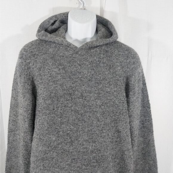 OLD NAVY! FAB MARLED DOVE & ASH GRAY HOODIE SWEATER W/FRONT POCKET! SZ MT - Picture 4 of 9